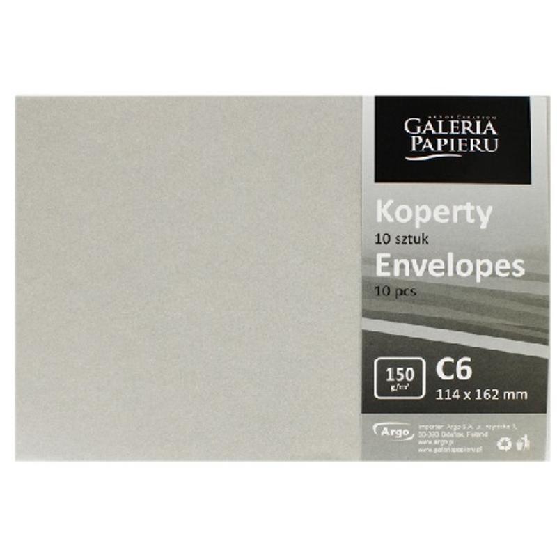 Koperta ozdobna C6 Pearl Jasnosrebrny 150g 280240  a 10szt.