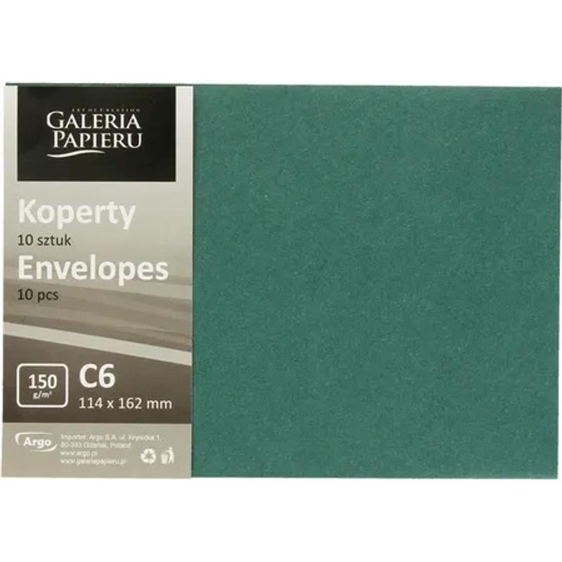 Koperta ozdobna C6 Pearl Zielony 150g  a 10szt. 280244