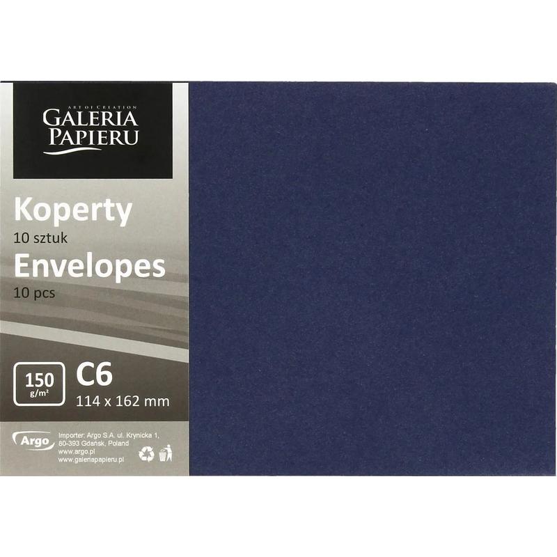 Koperta ozdobna C6 Pearl Granatowy 150g 280255  a 10szt.