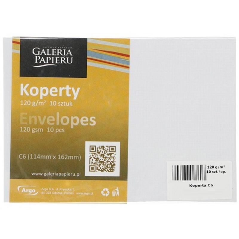 Koperta ozdobna C6 Holland Biała 120g 282501  a 10szt.