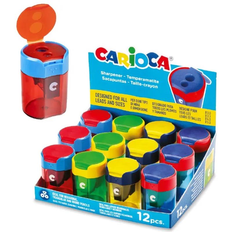 Temperówka CARIOCA z pojemnikiem - podwójna