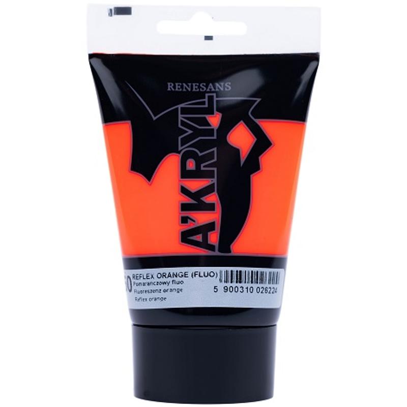 Farba akrylowa A’kryl RENESANS 100ml – orange