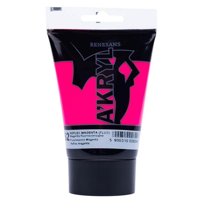 Farba akrylowa A’kryl RENESANS 100ml – magenta