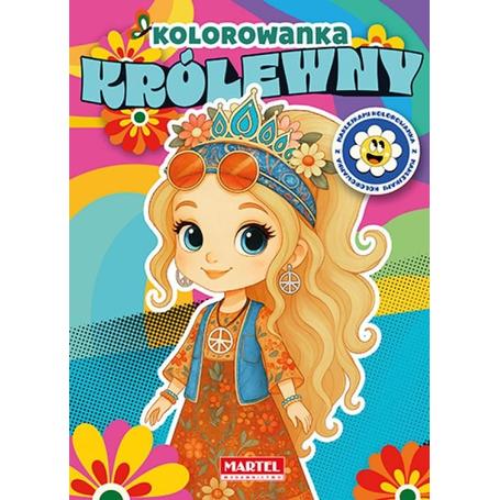 MARTEL Kolorowanka KRÓLEWNY  a'8szt. + naklejki