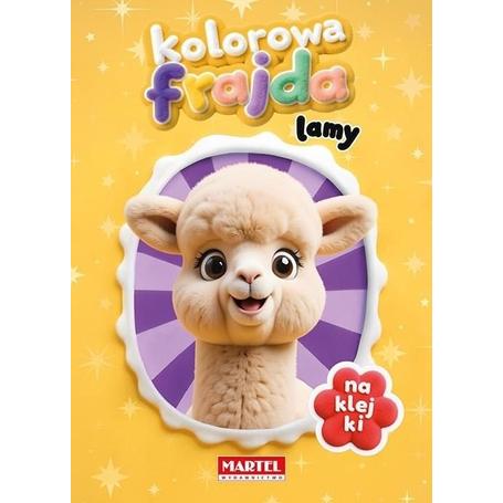 MARTEL Kolorowanka KOLOROWA FRAJDA Lamy  a'8szt.  + naklejki