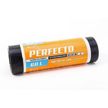 Worki   60l na odpady, czarne PERFECTO a 10szt. LD