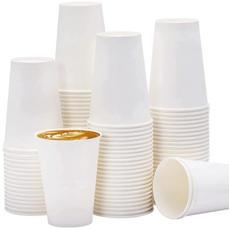 Kubek papierowy 300 ml opakowanie a 50szt. - biały
