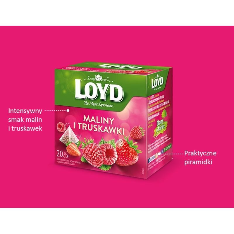 Herbata LOYD Maliny i Truskawki  20exp.
