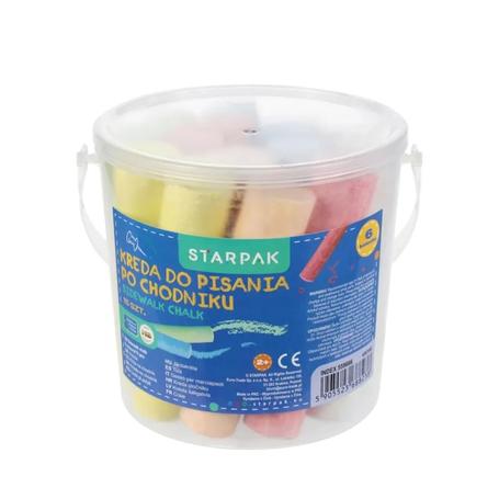 Kreda kolor chodnikowa STARPAK 15 kolorów neonowych