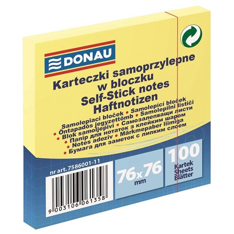 Notes samoprzylepny 76x76  DONAU - 100 kartek