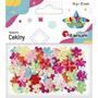 Cekiny 13mm wypukłe pastelowe kwiaty mix - idealne do DIY