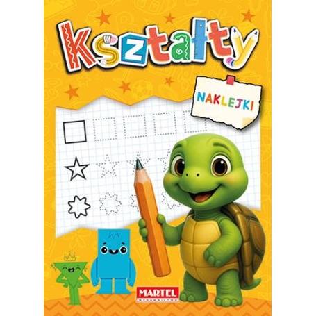 MARTEL KSZTAŁTY kolorowanka + naklejki  a'16 stron