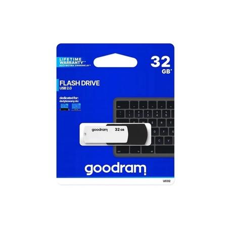 Pamięć/Pendrive 32 GB GOODRAM USB UCO 2 - białoczarny