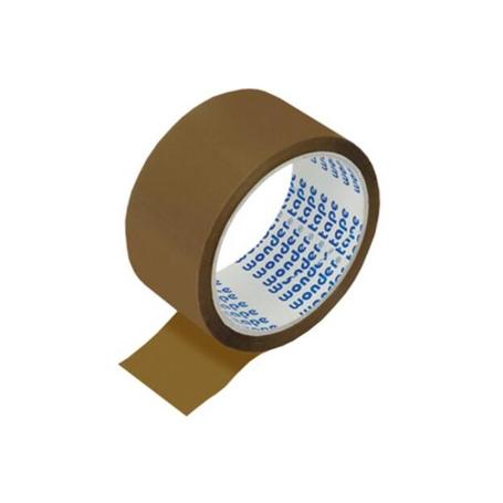 Taśma pakowa GRAND WONDER cichoodwijalna 48mm/50mb 6szt 130-1265 - brązowa
