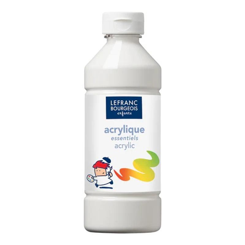 Farba akrylowa - Lefranc & Bourgeois - biała, 500 ml