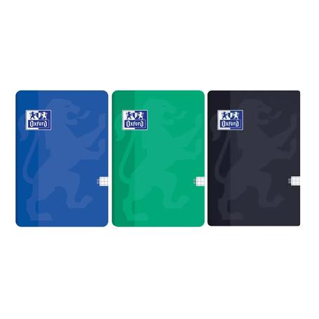 Zeszyt A5 60k kratka - OXFORD ESSE z marginesem mix okładek