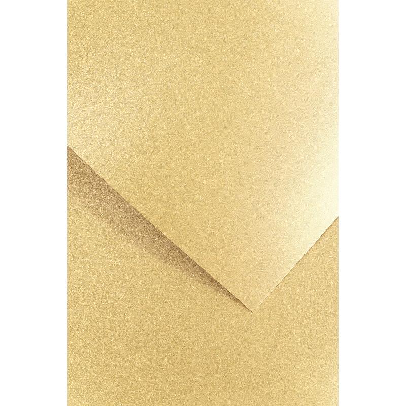 Papier wizytówkowy ozdobny GALERIA PAPIERU MILLENIUM 180 g/ 20 ark. – złoty  200772
