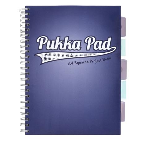 Kołozeszyt A4 100k PUKKA PAD Project Book - 3109(NY)-WPC - granatowobiały