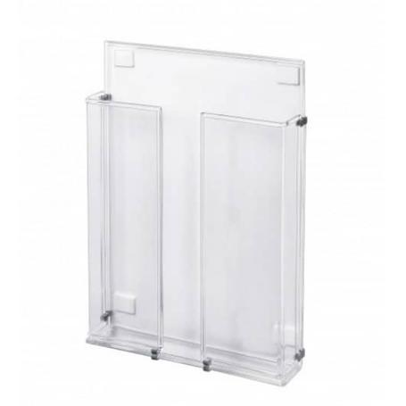 Kieszeń na ulotki A5 - Pion  PANTA PLAST 15x21 (kieszeń z otworami do zawieszania)