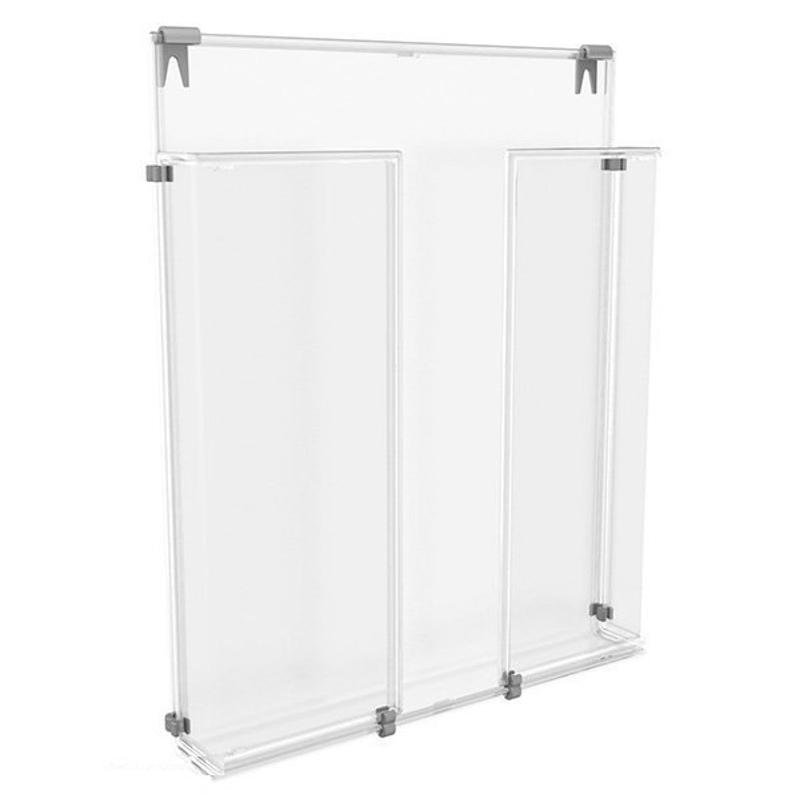 Kieszeń na ulotki A5 - Pion  PANTA PLAST 15x21 (kieszeń z otworami do zawieszania)
