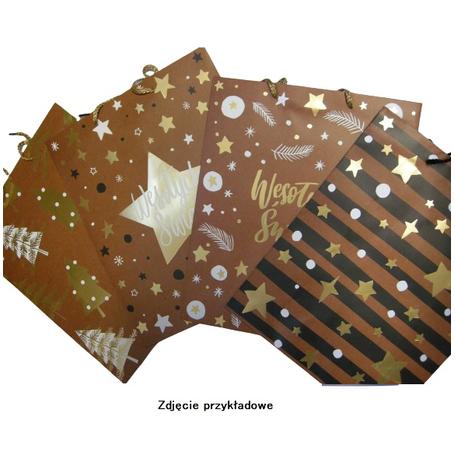 Torebka ozdobna PAN DRAGON z rączką duża 002 BN Gold