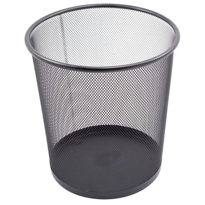 Kosz metalowy 295mm duży 19l  Czarny