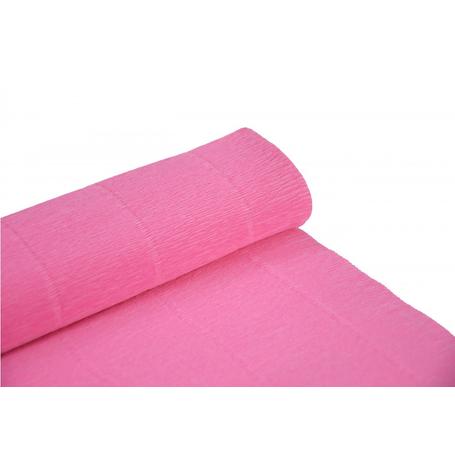 Krepina, bibuła włoska 180 g - Light pink, 50 cm x 250 cm nr 569