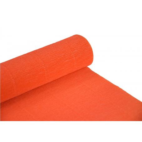 Krepina, bibuła włoska 180 g - Orange, 50 cm x 250 cm nr 581