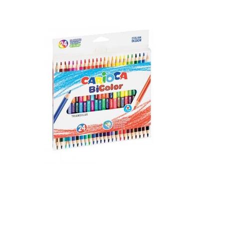 Kredki  ołówkowe 12 kolorów Carioca BIColor 24/48