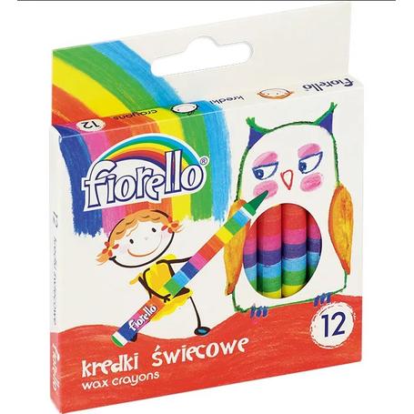 Kredki świecowe 12 kolorów Fiorello