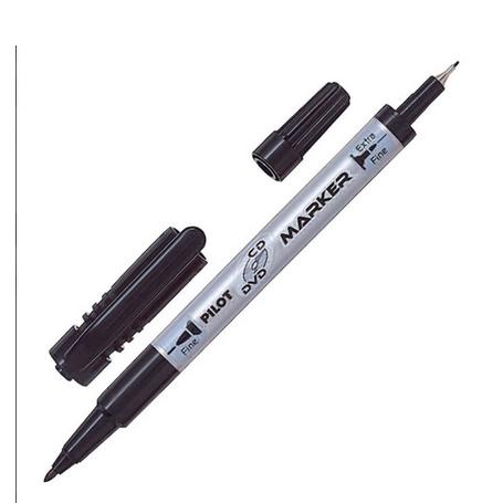 Marker Dwustronny PILOT Twin Tip Czarny