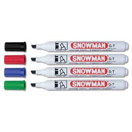 Marker SNOWMAN permanentny ścięty niebieski