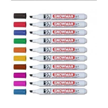 Marker SNOWMAN permanentny ścięty zielony