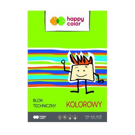 Blok A3 Techniczny Kolorowy HAPPY COLOR 170g