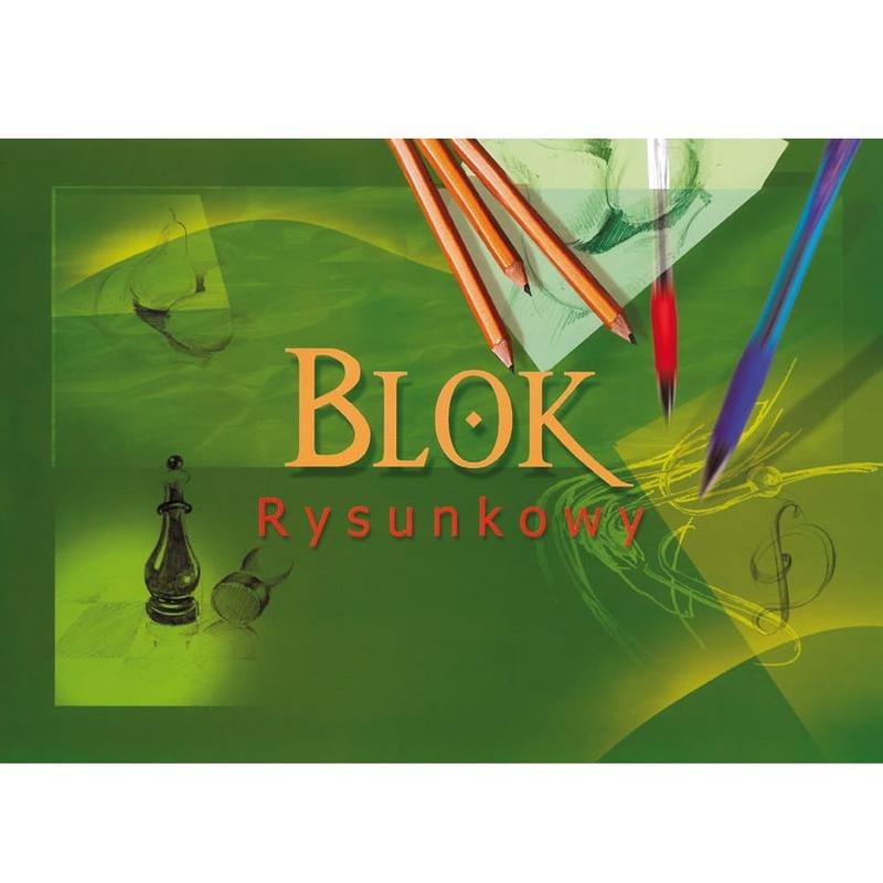 Blok A4 Rysunkowy biały KRESKA