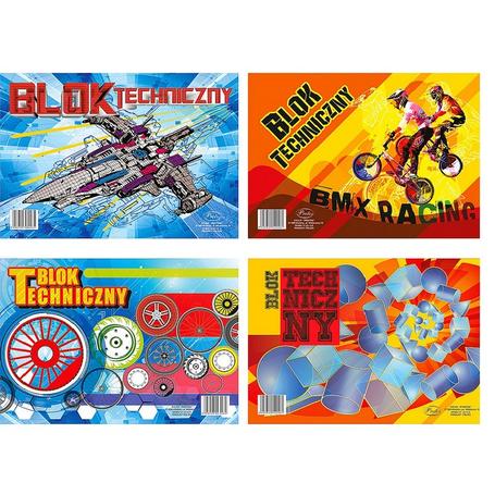 Blok A4 Techniczny biały PROTOS