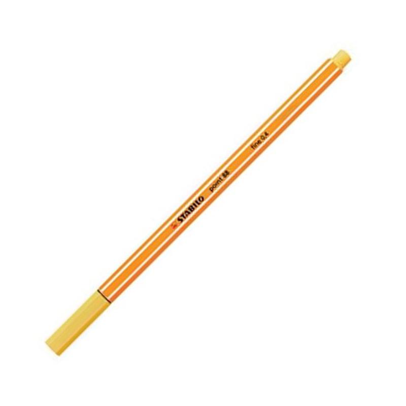 Cienkopis STABILO Point fine 0,4  88/44 - żółty