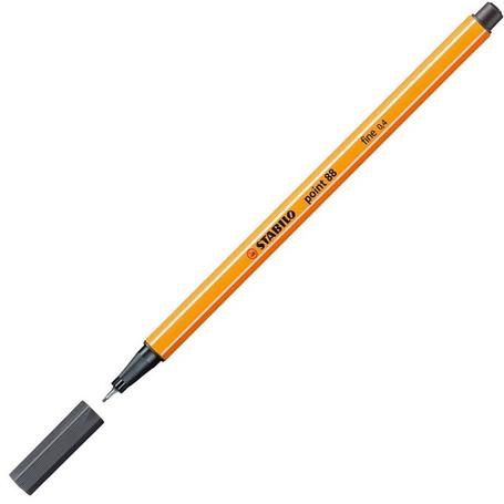 Cienkopis STABILO Point fine 0,4  88/97 - ciemny szary